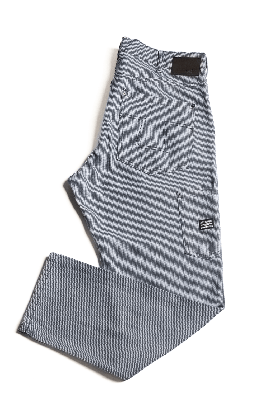 Calça Work Listrada Denim Blue