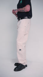 Calça Sarja Double Knee Off White