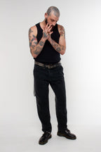 Calça Jeans Double Knee Black