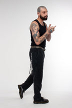 Calça Jeans Double Knee Black