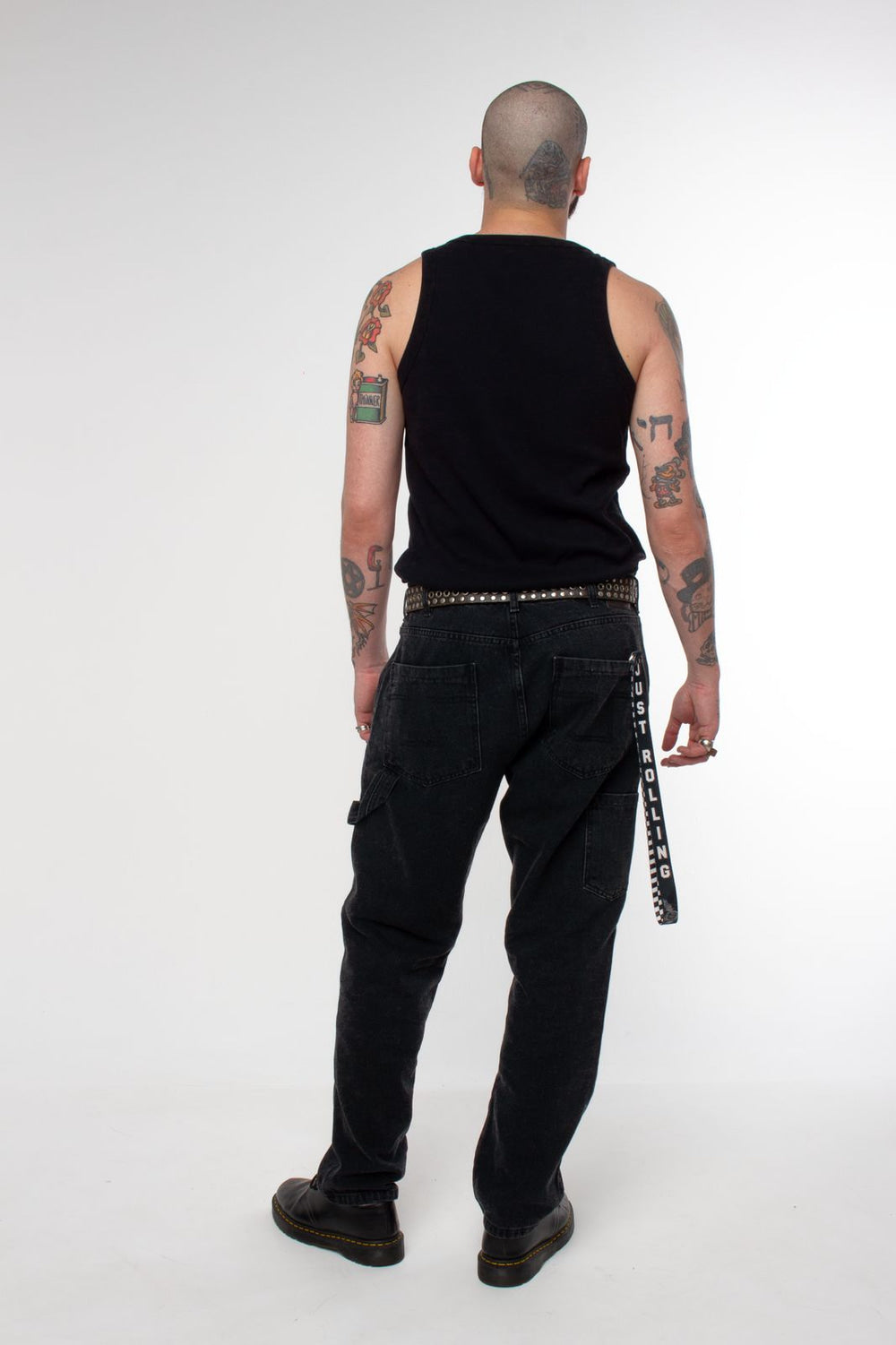 Calça Jeans Double Knee Black