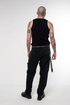 Calça Jeans Double Knee Black