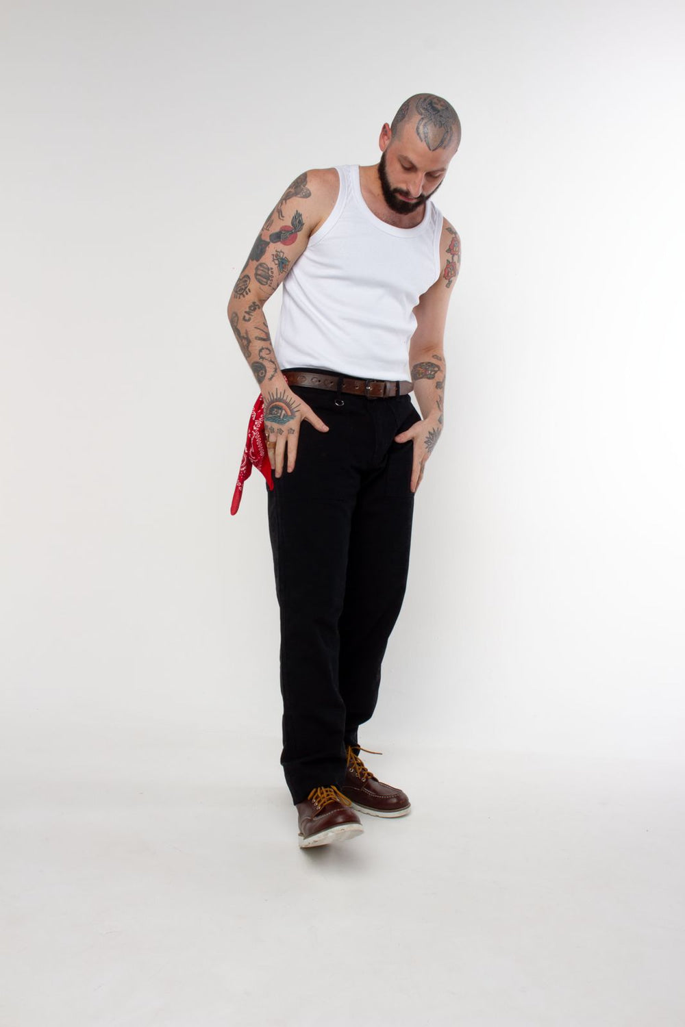 Calça Sarja Fatigue Black