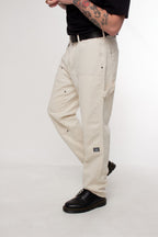 Calça Sarja Double Knee Off White