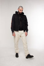 Calça Sarja Double Knee Off White