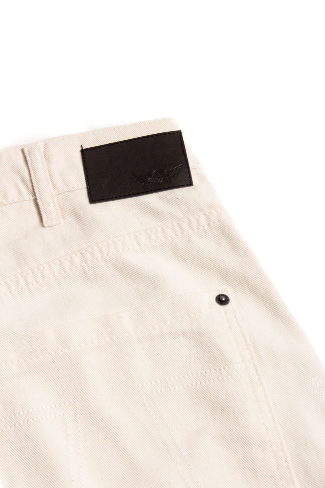 Calça Sarja Double Knee Off White