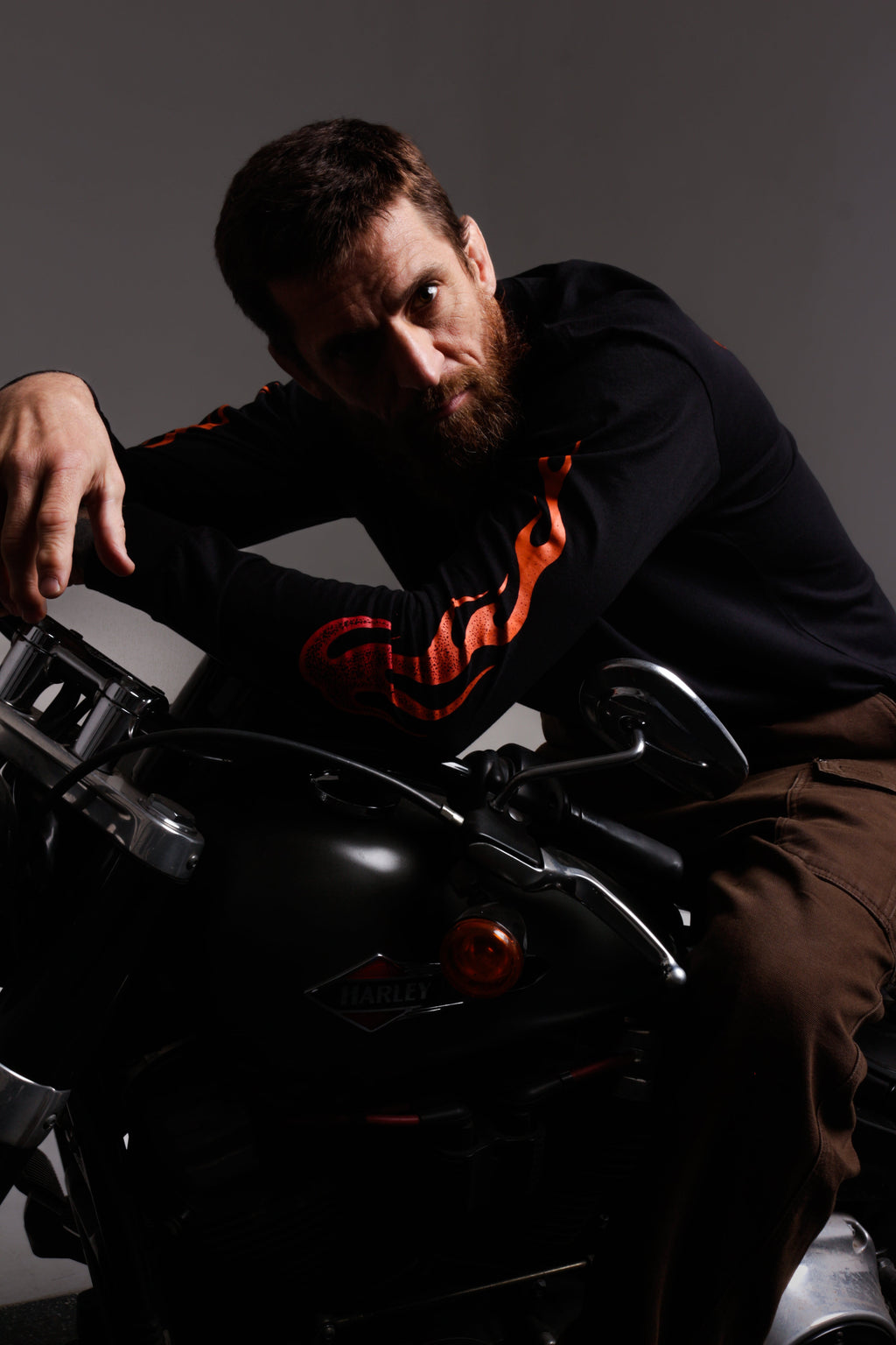 Camiseta Masculina Manga Longa "Flame"