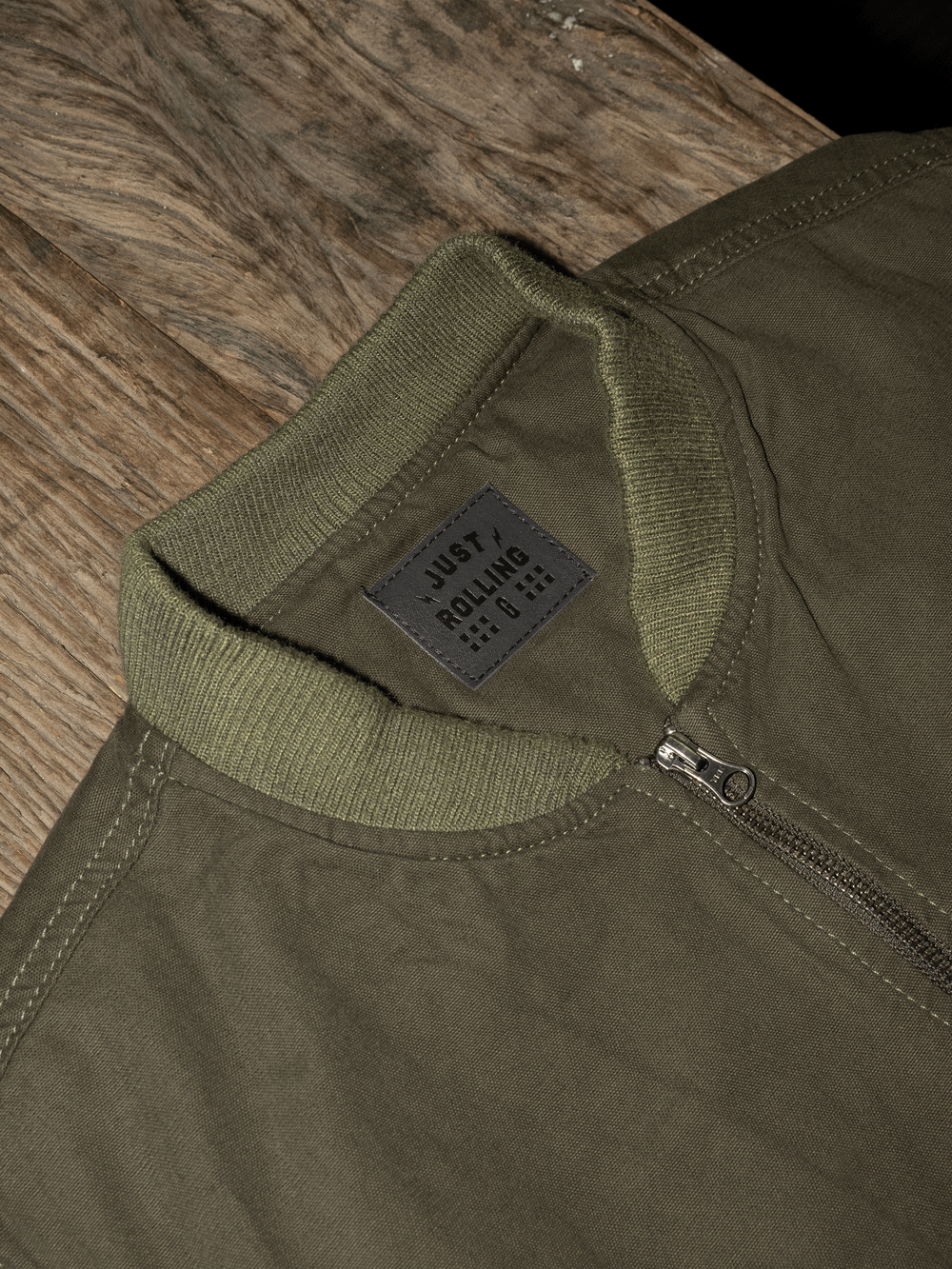 Colete Sarja Preto e Verde