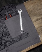 Colete Sarja Caramelo e Chumbo