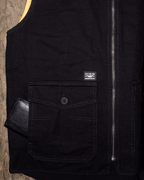 Colete Sarja Preto e Verde