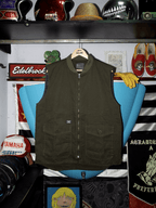 Colete Sarja Preto e Verde