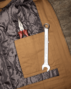 Colete Sarja Caramelo e Chumbo