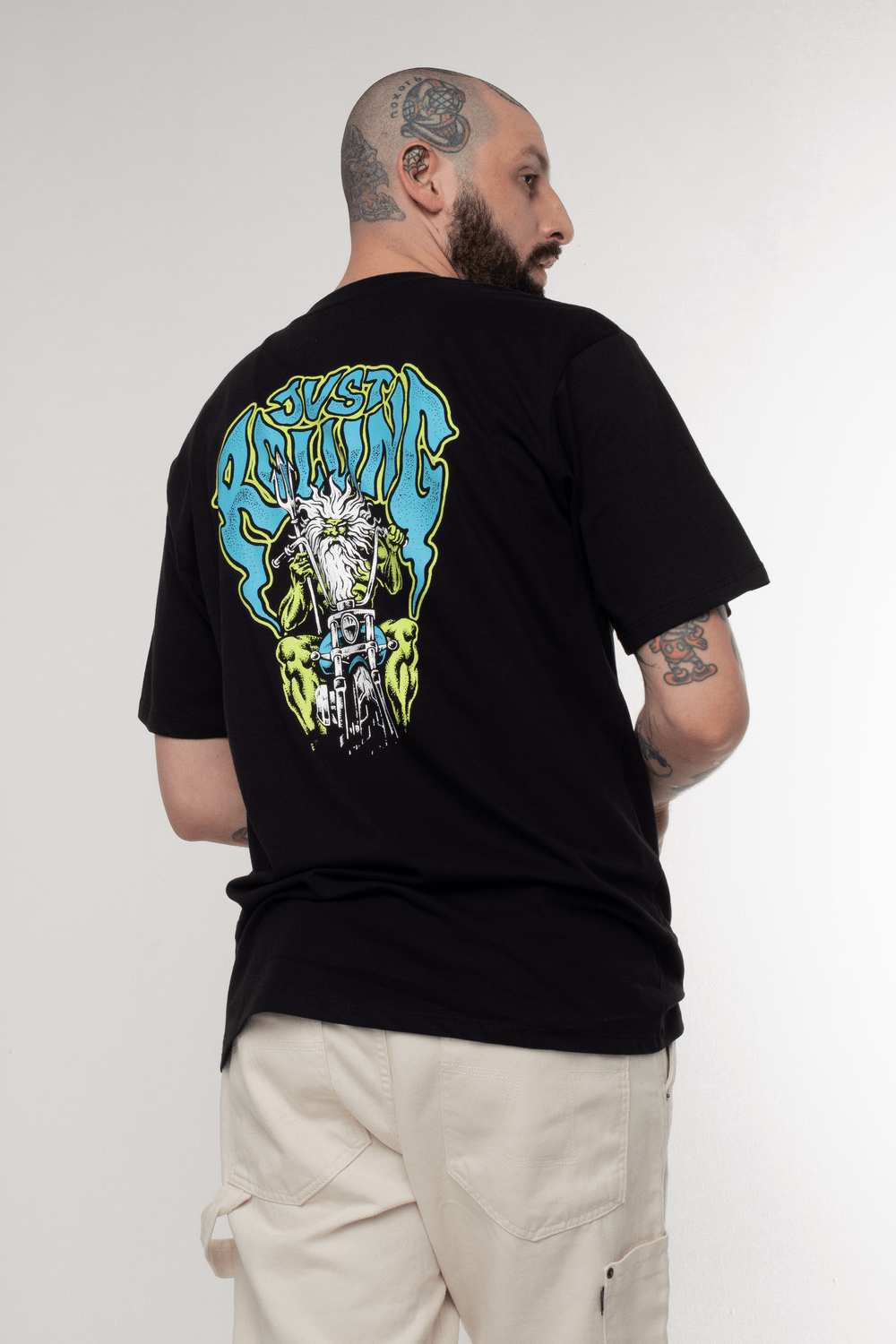Camiseta masculina manga curta “Netuno" – modelagem tradicional