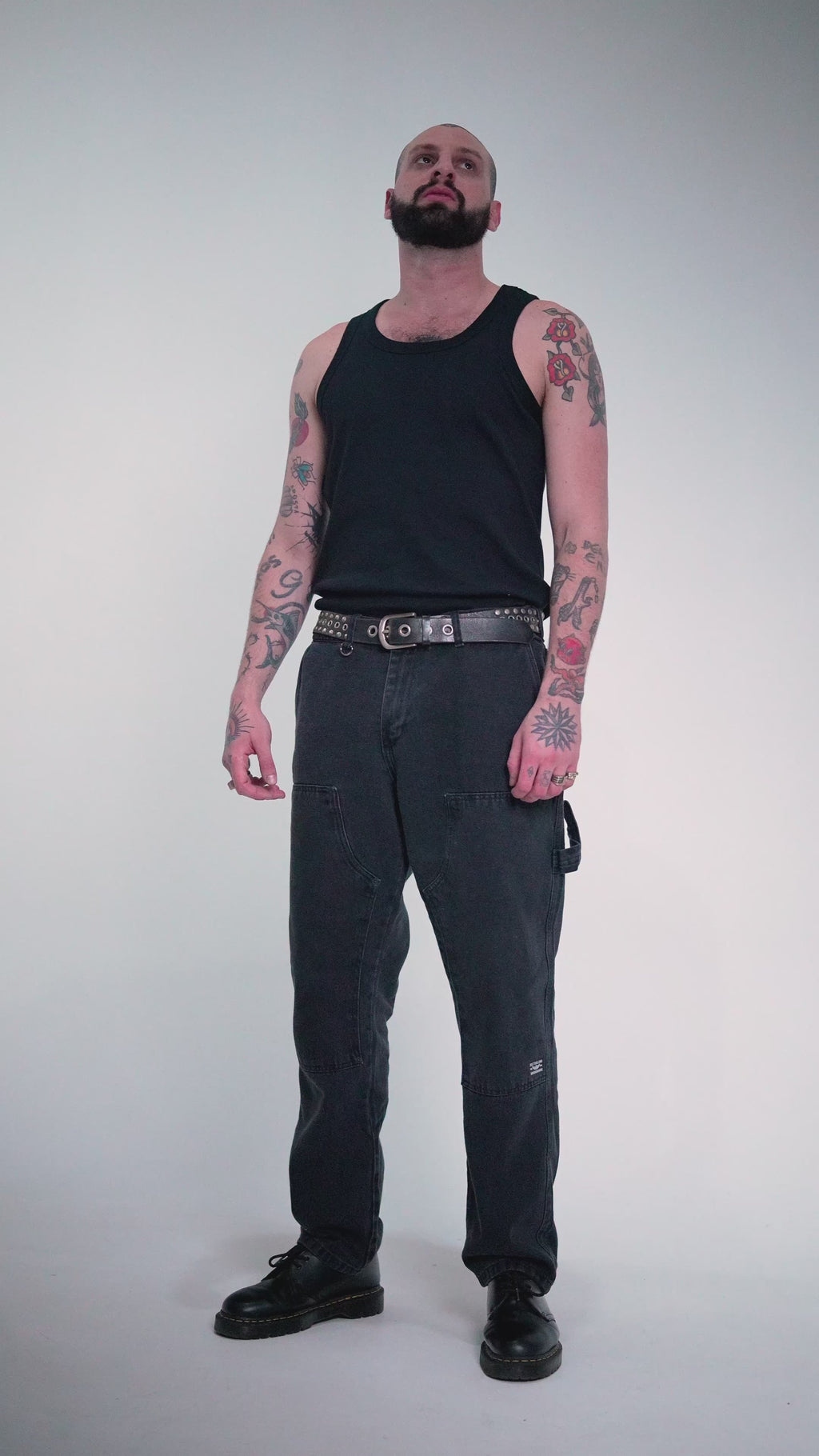 Calça Sarja Fatigue Black