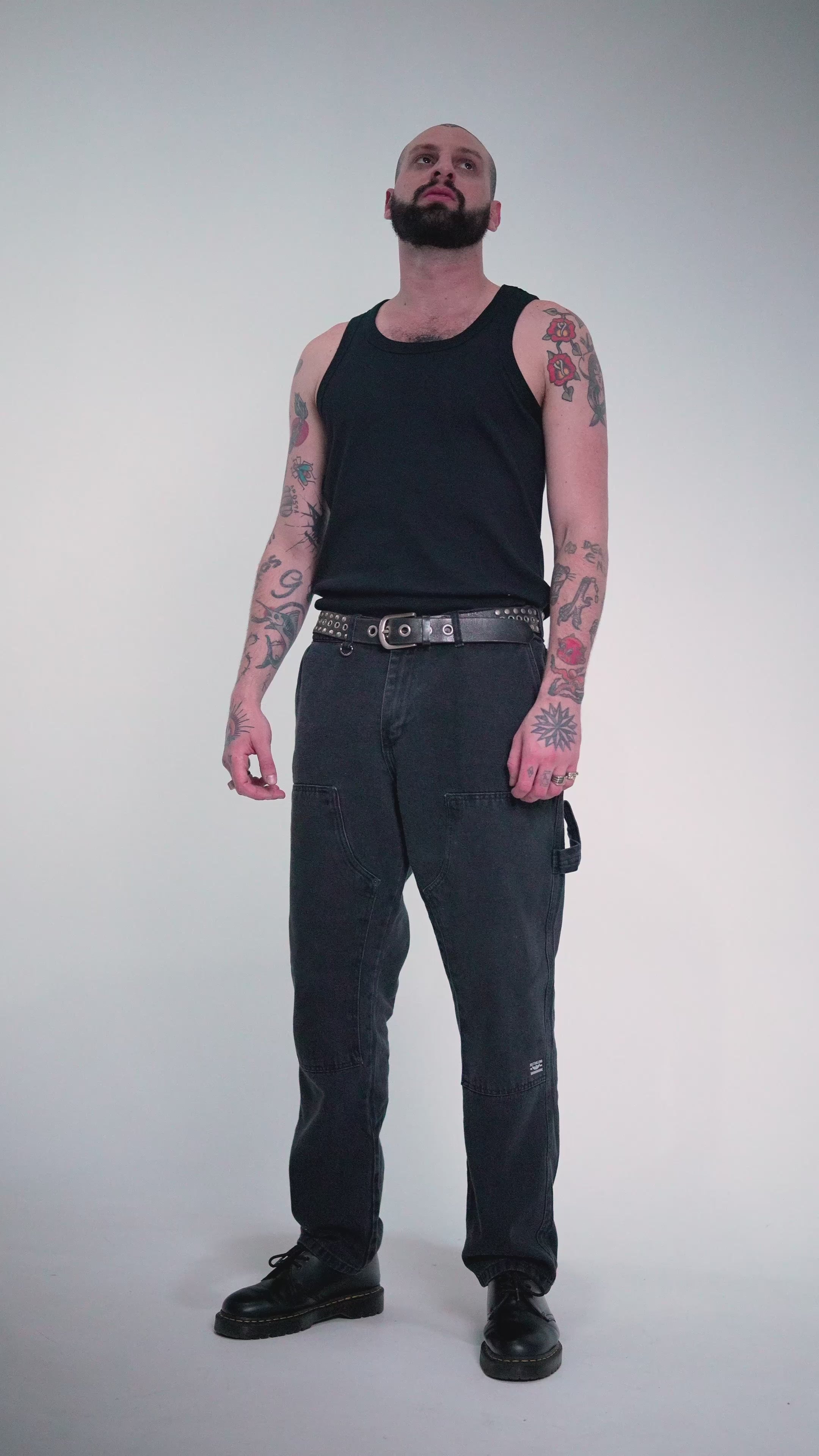 Calça Sarja Fatigue Black
