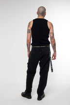 Calça Jeans Double Knee Black