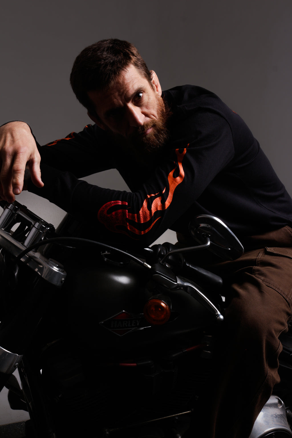 Camiseta Masculina Manga Longa "Flame"