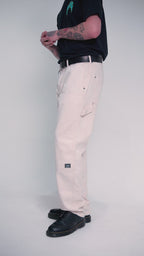 Calça Sarja Double Knee Off White