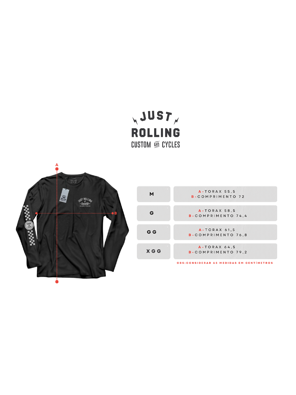 Camiseta masculina manga longa “Quality”